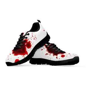 Blood Splashed Print Black Running Shoes