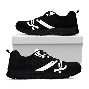 Calico Jack Pirate Flag Print Black Running Shoes