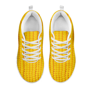 Corn Print White Running Shoes