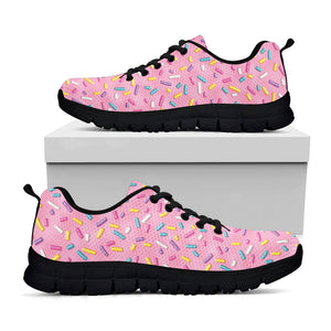 Cute Candy Pattern Print Black Running Shoes