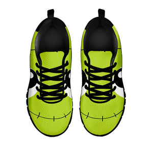 Cute Frankenstein Face Print Black Running Shoes
