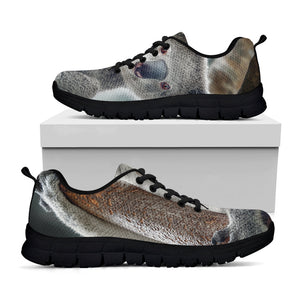 Cute Koala Print Black Running Shoes