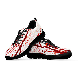 Dripping Blood Print Black Running Shoes