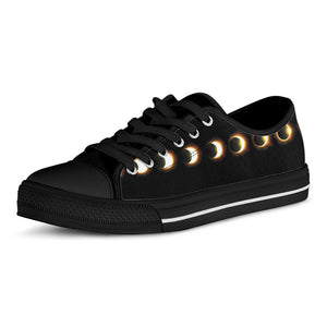 Eclipse Phases Print Black Low Top Sneakers