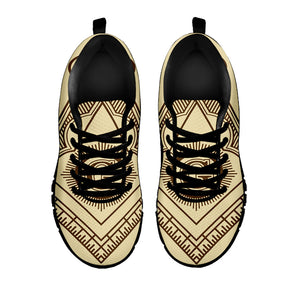 Freemasonry Symbol Print Black Running Shoes