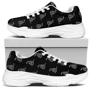 Gadsden Flag Pattern Print White Chunky Shoes