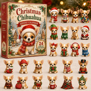 Christmas Chihuahua Advent Calendar 2026 Xmas Decor Gifts For Chihuahua Lovers