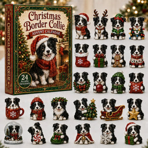 Christmas Border Collie Advent Calendar 2026 Xmas Home Decor Gifts For Border Collie Lover