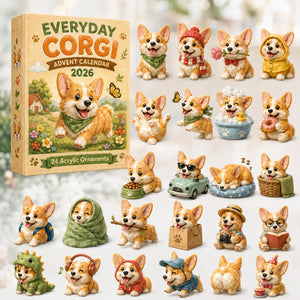 Everyday Corgi Advent Calendar 2026 Xmas Countdown Christmas Gifts For Corgi Lovers