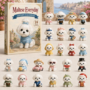 Chrismast Maltese Everyday Advent Calendar 2026 24 Days Of Xmas Blindbox Gifts For Dog Lovers