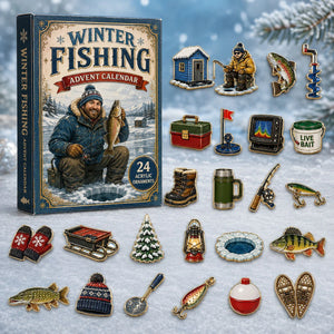 Winter Fishing Advent Calendar 2026 Christmas Countdown Xmas Gifts For Fishing Lover