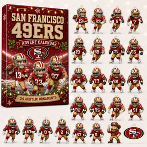 San Francisco 49ers Christmas Advent Calendar 2026 Xmas Countdown Gifts For The Faithful