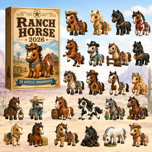 Ranch Horse Advent Calendar Unique Ornament Advent Calendar Cute Gifts For Ranch Brothers