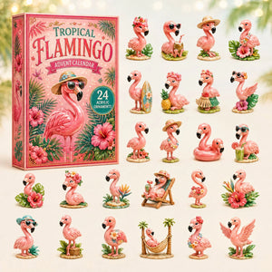 Tropical Flamingo Advent Calendar Summer Ornament Advent Calendar Cute Gifts For Friends