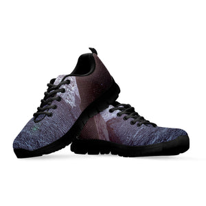 Giza Pyramid Print Black Running Shoes