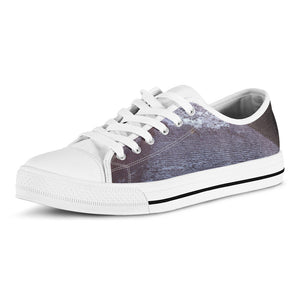 Giza Pyramid Print White Low Top Sneakers