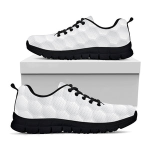 Golf Ball Print Black Running Shoes