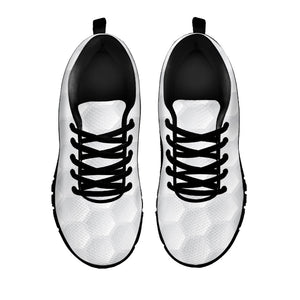 Golf Ball Print Black Running Shoes