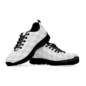 Golf Ball Print Black Running Shoes