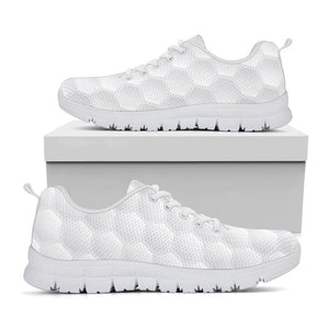 Golf Ball Print White Running Shoes