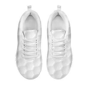 Golf Ball Print White Running Shoes