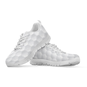 Golf Ball Print White Running Shoes