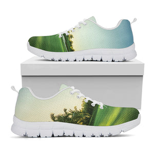 Golf Course Print White Running Shoes