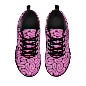 Halloween Brain Print Black Running Shoes