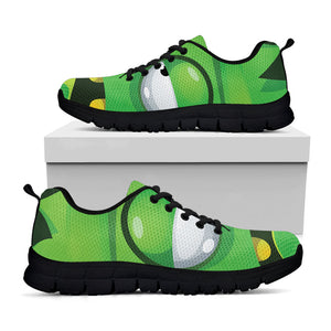 Halloween Frankenstein Face Print Black Running Shoes