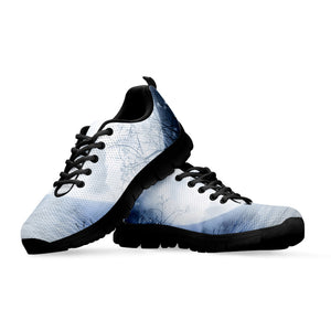 Halloween Moonlight Print Black Running Shoes