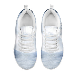 Halloween Moonlight Print White Running Shoes