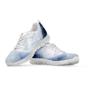 Halloween Moonlight Print White Running Shoes