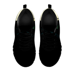 Halloween Vampire Silhouette Print Black Running Shoes