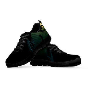 Halloween Vampire Silhouette Print Black Running Shoes