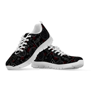 Hand Of Glory Black Magic Witch Print White Running Shoes
