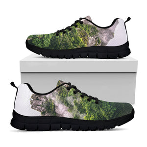 High Mountain Print Black Running Shoes