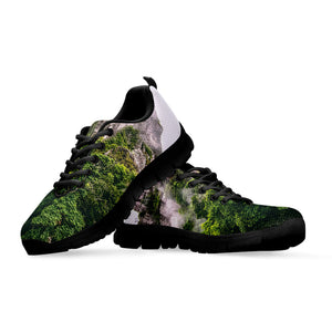 High Mountain Print Black Running Shoes
