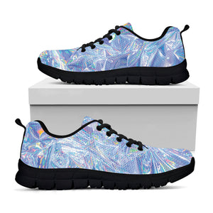 Holographic Artwork Print Black Running Shoes
