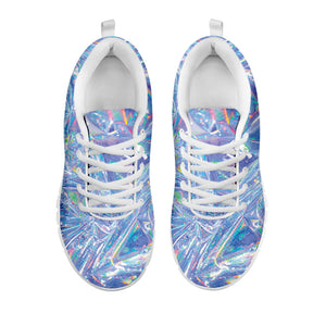 Holographic Artwork Print White Running Shoes