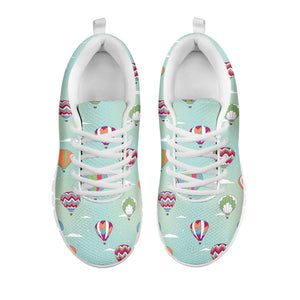 Hot Air Balloon Pattern Print White Running Shoes