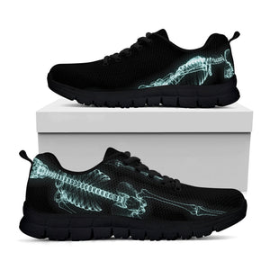 Human Skeleton X-Ray Print Black Running Shoes