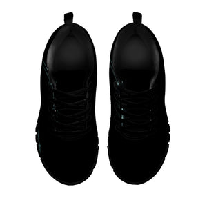 Human Skeleton X-Ray Print Black Running Shoes