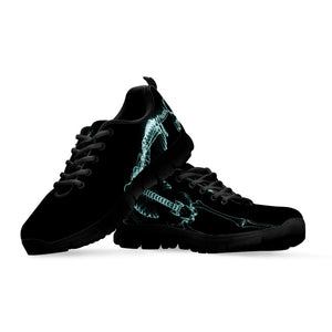Human Skeleton X-Ray Print Black Running Shoes