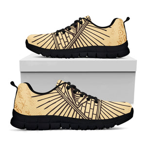 Illuminati Eye Print Black Running Shoes