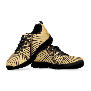 Illuminati Eye Print Black Running Shoes