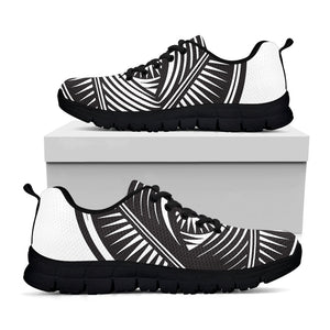 Illuminati Symbol Print Black Running Shoes