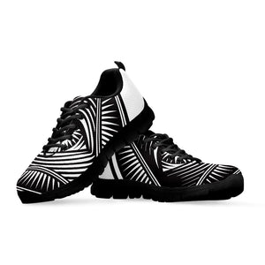 Illuminati Symbol Print Black Running Shoes