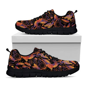 Indian Tribal Dream Catcher Print Black Running Shoes