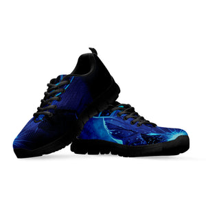 Industrial Welder Print Black Running Shoes