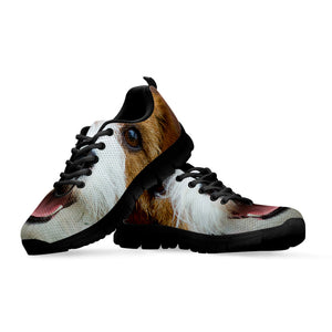 Jack Russell Terrier Portrait Print Black Running Shoes
